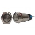 Switch BTSSS-12RD On/Off 12V 5A Red LED SS316 Push Button