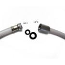 Hose Reinforced Plastic with chrome sipral cover 1.5m