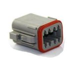 Kit plug for DT 8 cavity Deutsch connector for 20-24 AWG wire includes housing only (pack of 5pc)