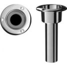 Rod cup holder SS316 round top 0 deg. No Drain rod