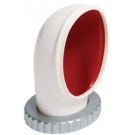 Ventilator cowl JERRYS ID75 mm air flow area 30 cm2 includes screwed down synthetic ring & nut