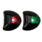 Navigation stbd+port black vertical mount 12V stealth series LED light set