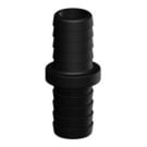 Hose connector Black 25 mm/25 mm GRP