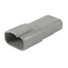 Kit receptacle DT 4 cavity Deutsch connector for 14-18 AWG wire includes housing only (pack of 10pc)