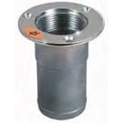 Deck filler body for Dia. 50 mm hose SS316L polished