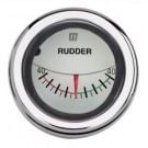 Gauge rudder position RPI1800WL white 12/24V cut-out Dia. 52 mm excluding sensor