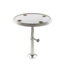 Table round da.600mm TPM5070 manual adjustable 500-700mm auminium pedestal removable from base da.178mm