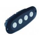 Light LED Spreader Black 12V 10W oval recessed flush mount