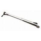 Wiper arm 330-450 mm pantograph adjustable, twin spring + mounting kit (for 215BD wiper motor) SS304
