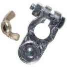 Battery terminal lead -ve 8 mm stud wing nut style with Brass nut