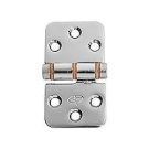 Hinge friction 38 x 70 mm 3 hole reversed SS 304 electro polished