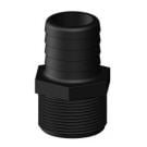 Hose connector Black 1 1/4