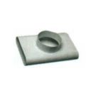 Adaptor T piece oval duct 200 x 60 mm to round Dia. 125 mm