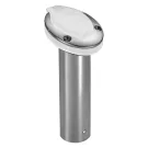 15° White Stainless Steel Flush Mount Rod Holder 2