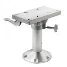 Seat pedestal PCFS33 330mm fixed column Dia.73mm & Dia.228mm base with swivel & seat slide