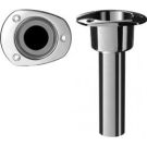Rod cup holder SS316 oval top 0 deg. No Drain rod