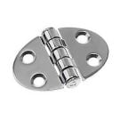 Hinge 35 x 51 mm ellipse centred SS316 electro polished