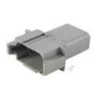 Kit receptacle DT 8 cavity Deutsch connector for 14-18 AWG wire includes housing only (pack of 5pc)