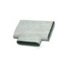T piece oval duct 200 x 60 mm horizontal