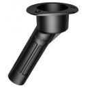 Rod cup holder ABS oval top 30 deg. No Drain rod (Black)
