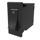 Breaker M series 15A 1 pole Black