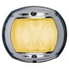 Navigation towing 12V LED chromed Brass with black polymer base vertical mount side light