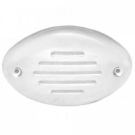Horn grill SS set for 01.09.0083 (includes SS grill cover and White plastic screw-in grill)