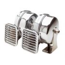 Horn compact 24V double Low/high pitch 112dB Type TN L160xB79xH90 mm (Made of chrome plated ABS & S with SS mounting brackets)