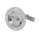 Latch heavy duty set Dia. 97 mm SS316 electro polished (cut out Dia. 70 mm) lockable