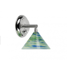 Reading Light St. Maarten Blue-Green Swirl 12/24V Polished Stainless Steel G4 Socket On/Off Switch Bulb Not Included