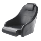 Seat helm QUEEN CHFUSBL flip-up squab with Blue artificial leather upholstery. Without pedestals.