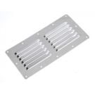 Vent louvred SS304 232 x 115 mm electro polished