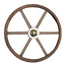 Steering Wheel type 19 Dia. 600 mm Brass fitting teak spoke & rim