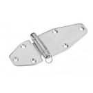Hinge 65 x 188 mm heavy duty with removable shaft SS304 electro polished