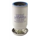 Filter element fuel VT34ER 30micron max 380Lph CE/ABYC certified Red colour for spin-on filter 04.17.0013 / 04.17.0018 /04.17.0021