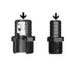 Valve non return tail black 1-1/2