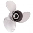 Propeller Rubex NS3 Stainless Steel 3-Blade 13″ × 19″ RH Interchangeable Hub for 40–140 HP Engines