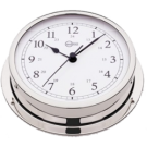 Clock Chrome Dia. 155 Viking White Dial 24Hr Black Hands