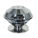 Beach Fire Charcoal Grill Mirror Polished Stainless Steel