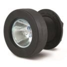 Docking Light Halogen Flush Mount 12V 35W MR16 Flat Lens Black Bezel