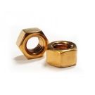 Nut for 08.09.0001/08.09.0002 Gold plated Bronze 1/4” x 20 mm