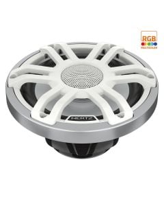 HMX 8" Sports RGB Marine Coaxial Speakers &ndash; Silver White &ndash; 100W RMS &ndash; 4&Omega; (Pair)