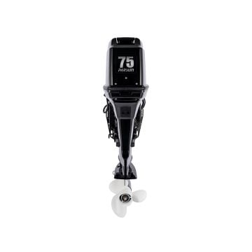 Engine tiller control 75HP electric start with Ultra long shaft propeller size: 3-13-1/4"x17"