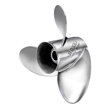 Propeller Rubex L3 Stainless Steel 3-Blade 15.5″ × 17″ RH Interchangeable Hub for 115 HP and Above Engines
