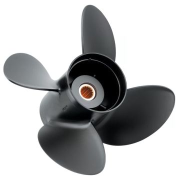 Propeller Amita 4 Aluminium 4-Blade 11.8″ × 9″ RH Pressed Rubber Hub for 35–60 HP Engines