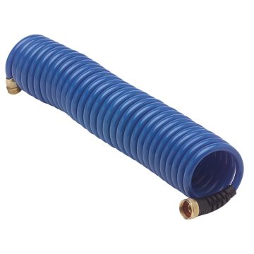 Hose coil 15' x 3/8" high pressure "(standard 3/4" Brass fittings)
