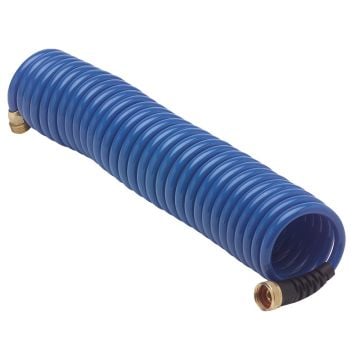 Hose coil 25' x 3/8" high pressure "(standard 3/4" Brass fittings)