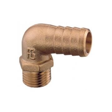 Hose connector 90 deg. 3/4" x 25 mm Brass Art 0110