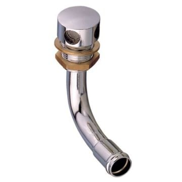 Vent air nipple Dia. 16 mm angled Brass (chrome plated)