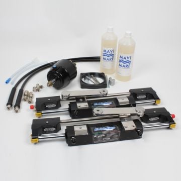 Steering kit Evolution dual cylinder for 300HP outboard engine